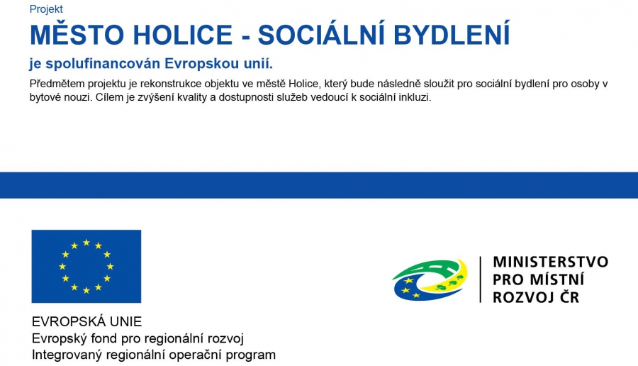 Zobrazit obrázek: Město Holice - Sociální bydlení